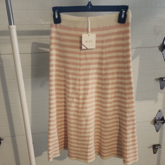 KULE Striped Knee Length Skirt Size Xs - Picture 1 of 6